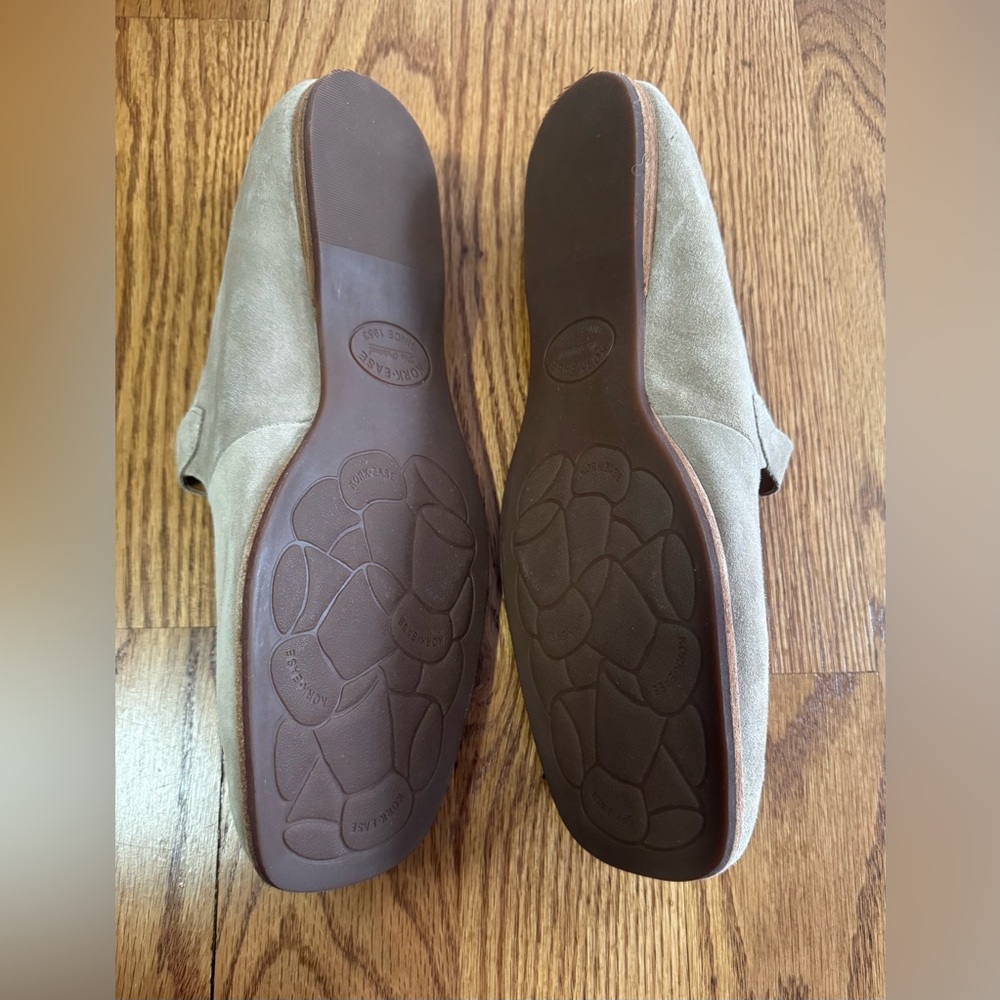 Women's Beige Kirk-Ease Mary Jane Style Suede Flats - Picture 5 of 5